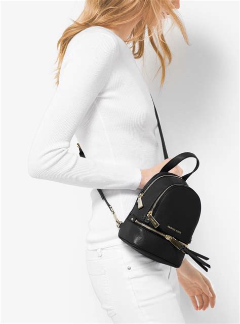 michael kors rucksack rhea small outfit|michael kors mini leather backpack.